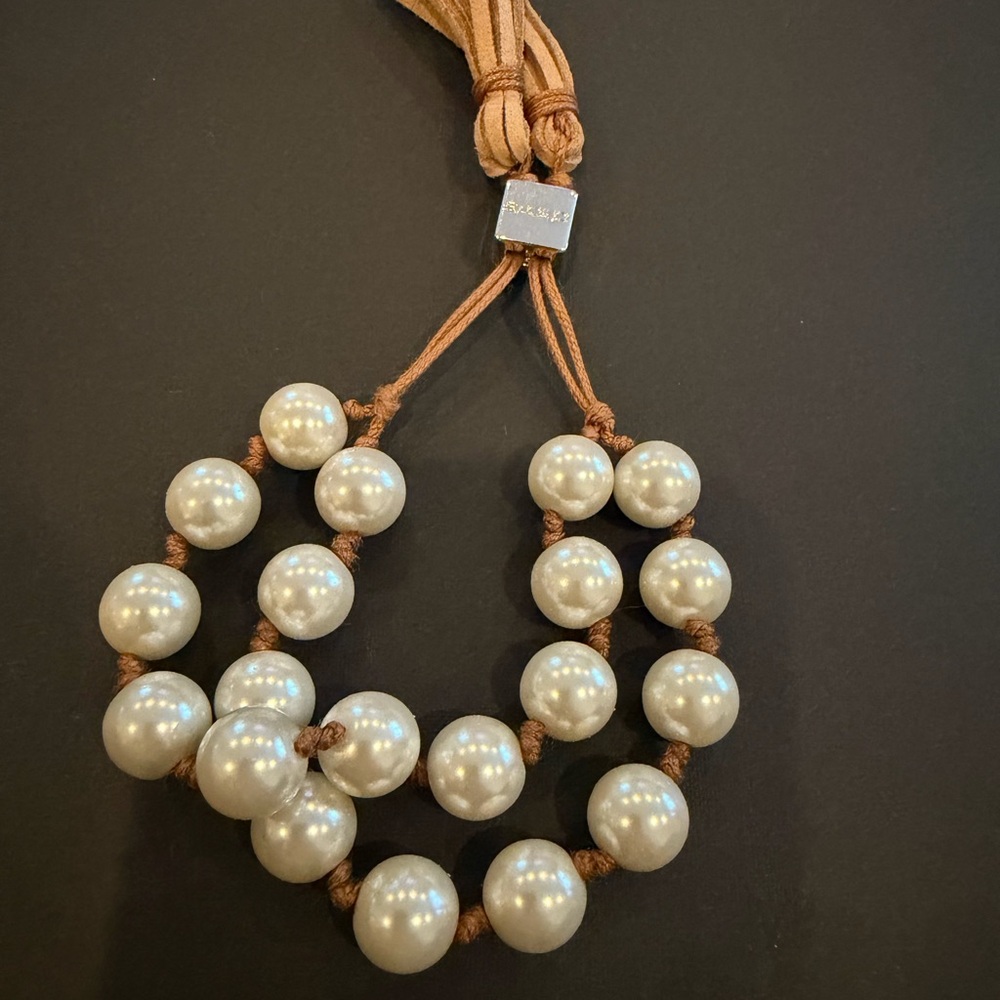 Chico's Pearl Bracelet with Adjustable Cord (Bundle jewelry & make an offer!)